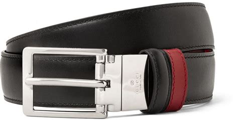 gucci 3cm black and red reversible leather belt|genuine leather gucci belt women.